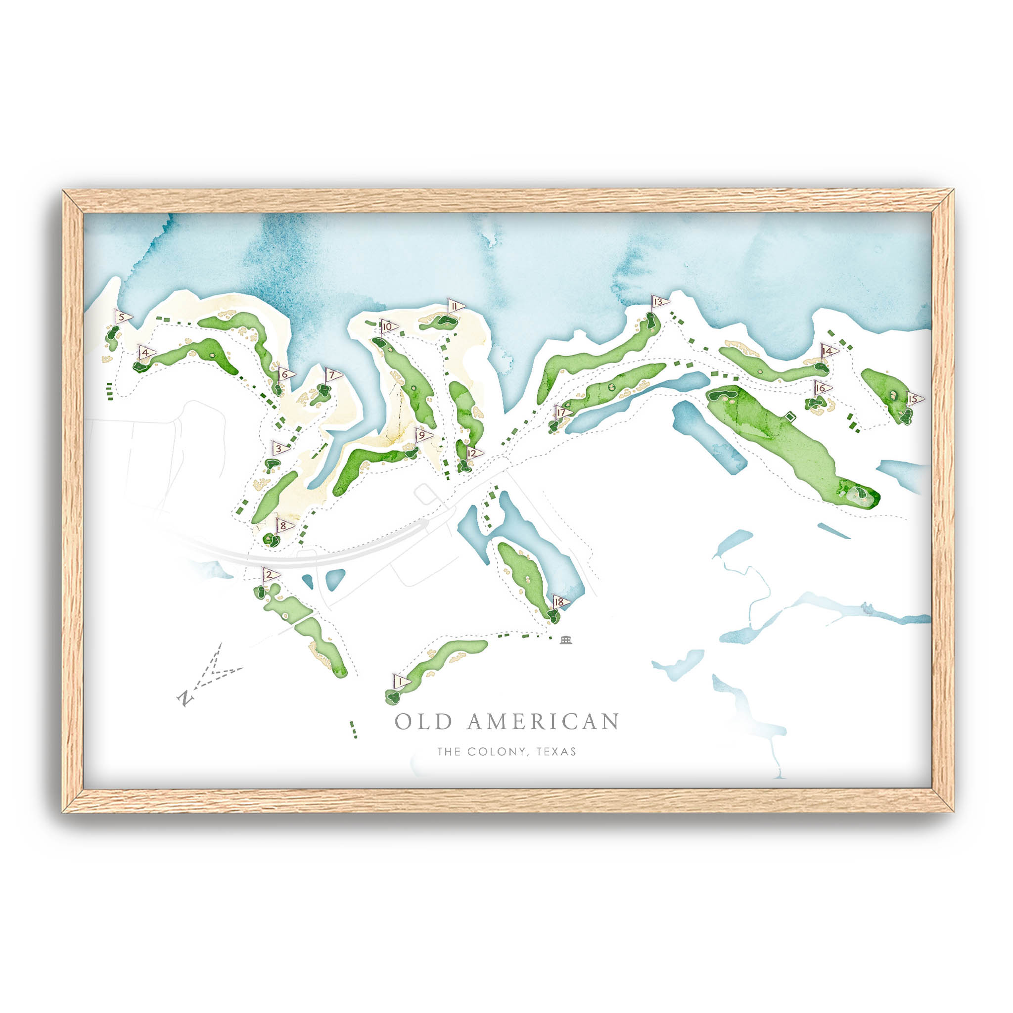 Old American Golf Course - Wall Art Print