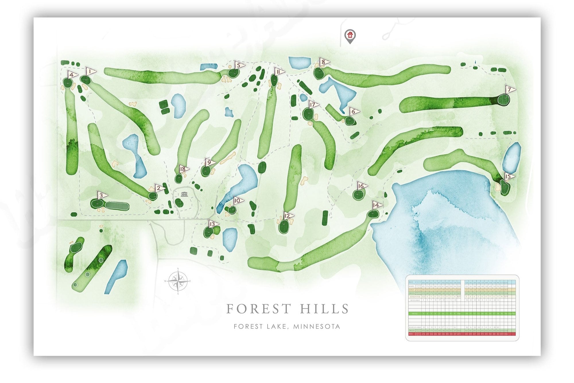 Custom Golf Course Map