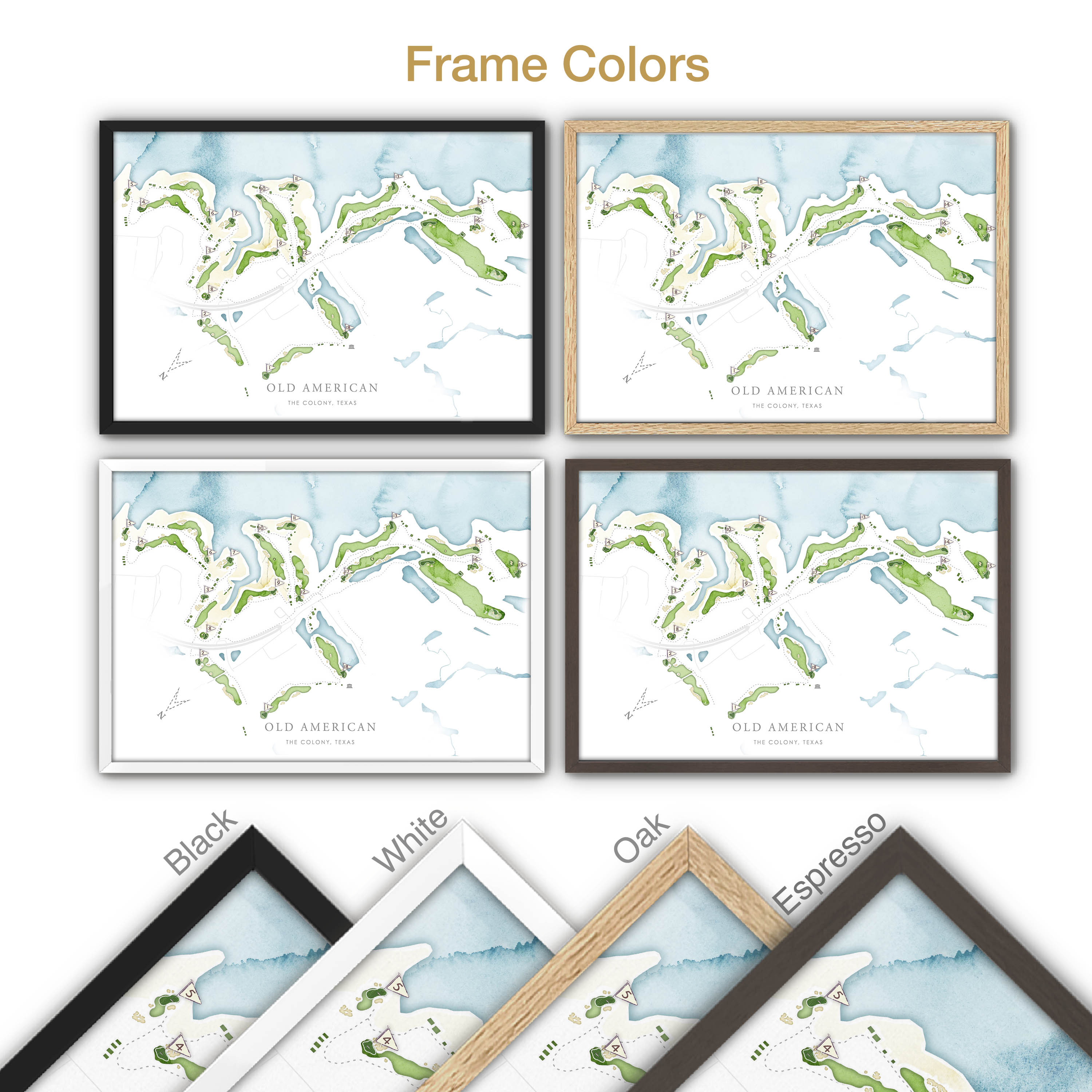 Old American Golf Course - Wall Art Print