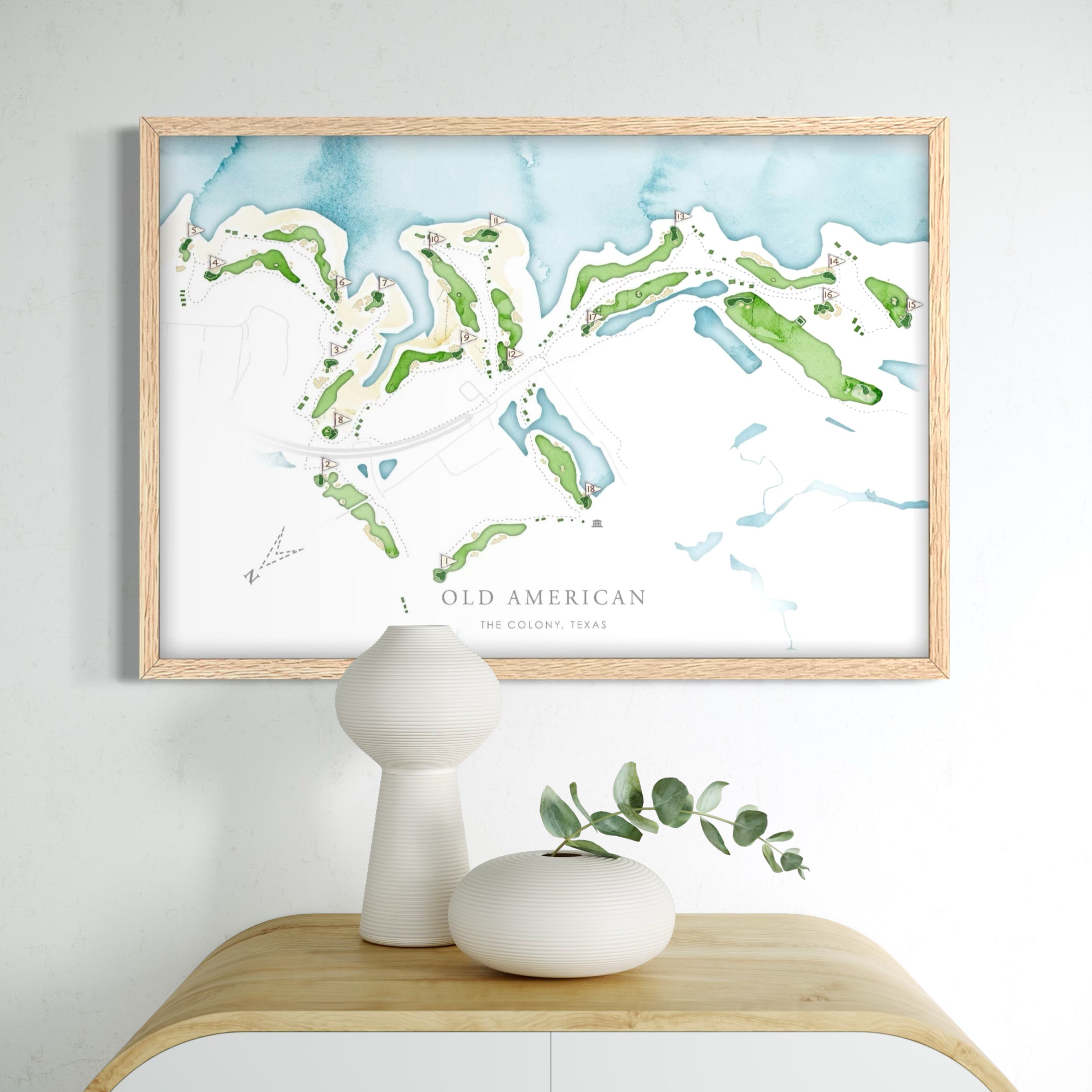 Old American Golf Course - Wall Art Print