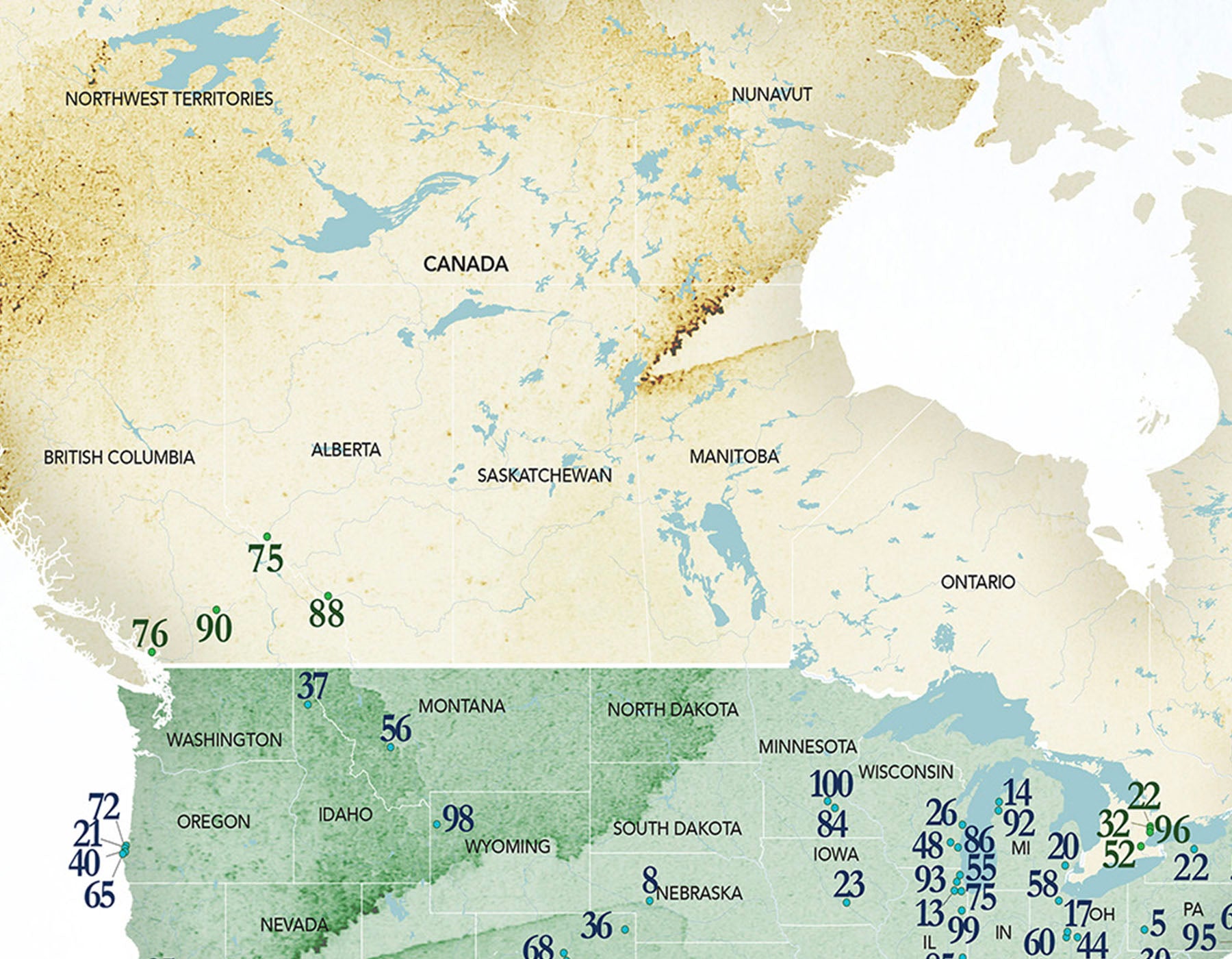 Personalized Pin Map of the Best Golf Courses in the World