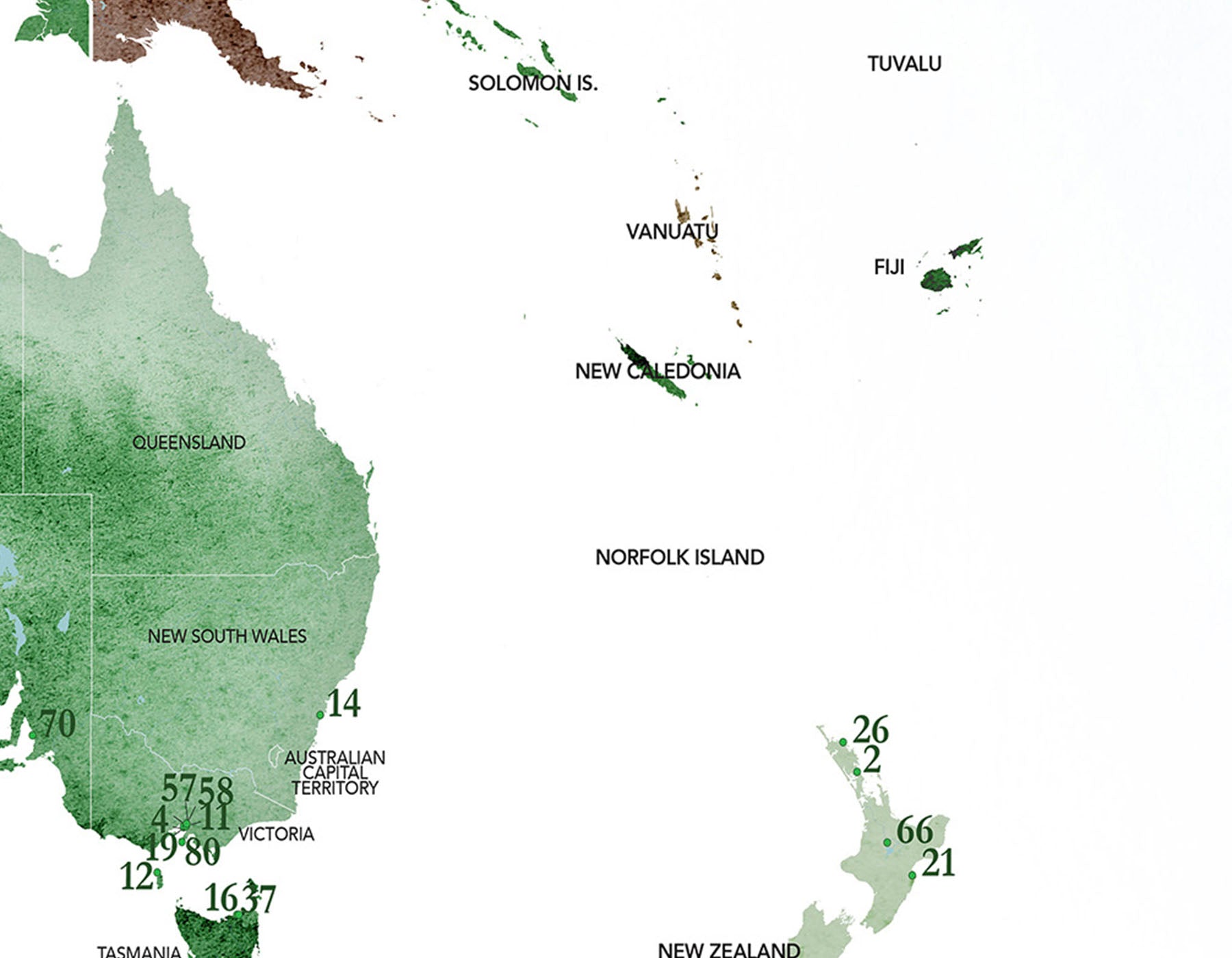 Personalized Pin Map of the Best Golf Courses in the World